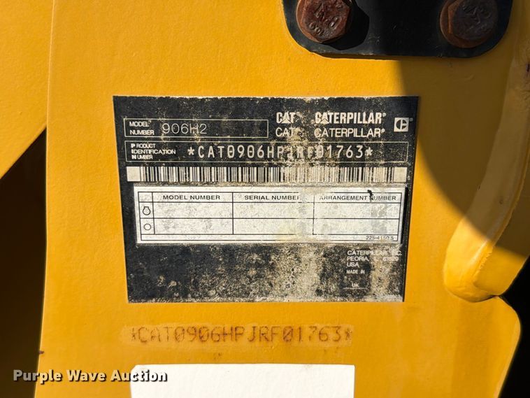 image for item FT6466 2014 Caterpillar 906H2 wheel loader