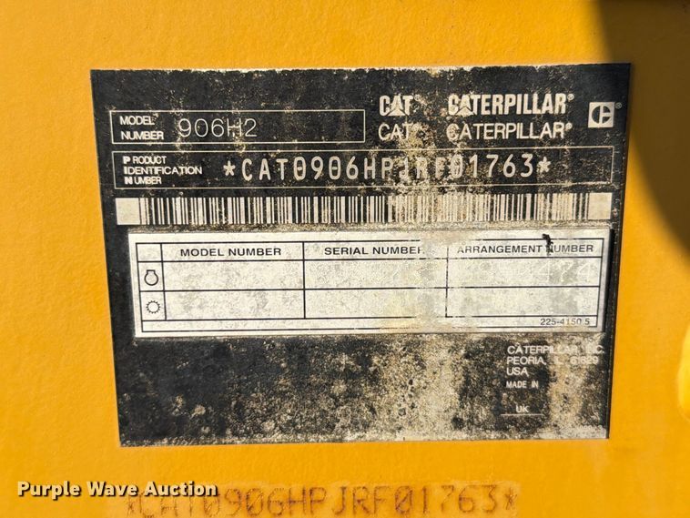 image for item FT6466 2014 Caterpillar 906H2 wheel loader
