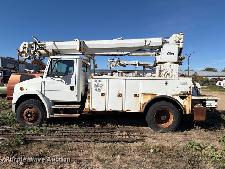 image for item FT6894 1997 Freightliner FL70 digger derrick truck