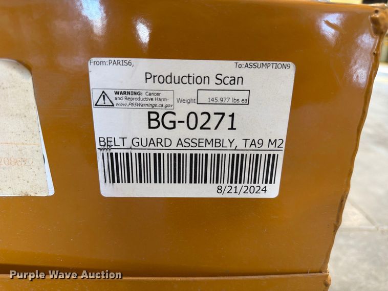 image for item FU0550 2024 Dodge TA9 belt guard assembly