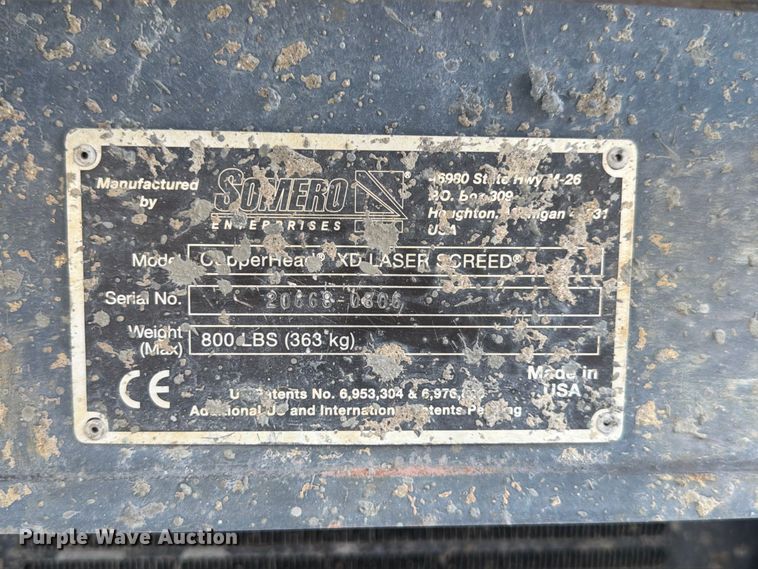image for item FU0552 2006 Somero Copperhead XD 2.0 laser screed