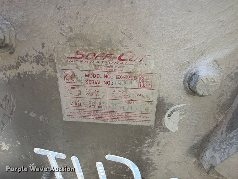 image for item FU0553 2005 Soff-Cut GX-4200 concrete saw