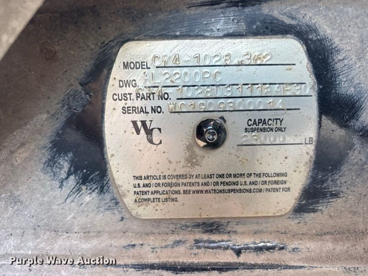 image for item FU2501 (2) Watson suspension C74-1028.362 lift axles