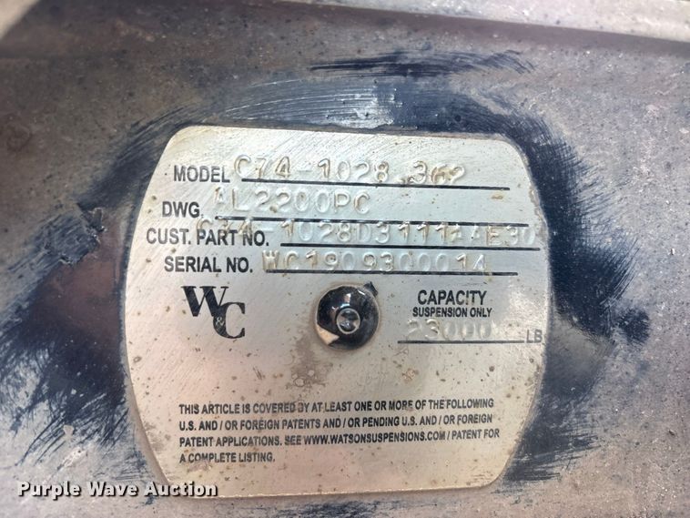 image for item FU2501 (2) Watson suspension C74-1028.362 lift axles