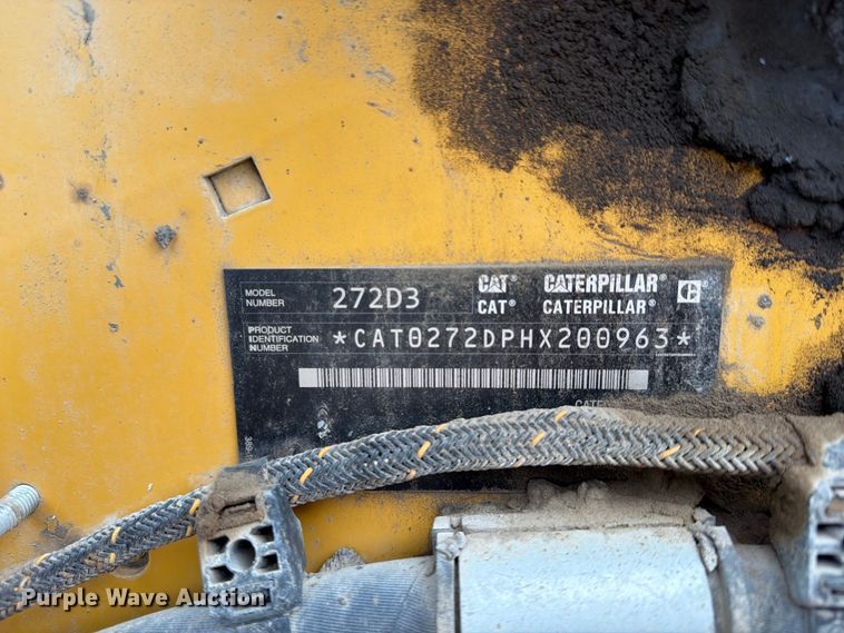 image for item FU4730 2021 Caterpillar 272D3 skid steer loader