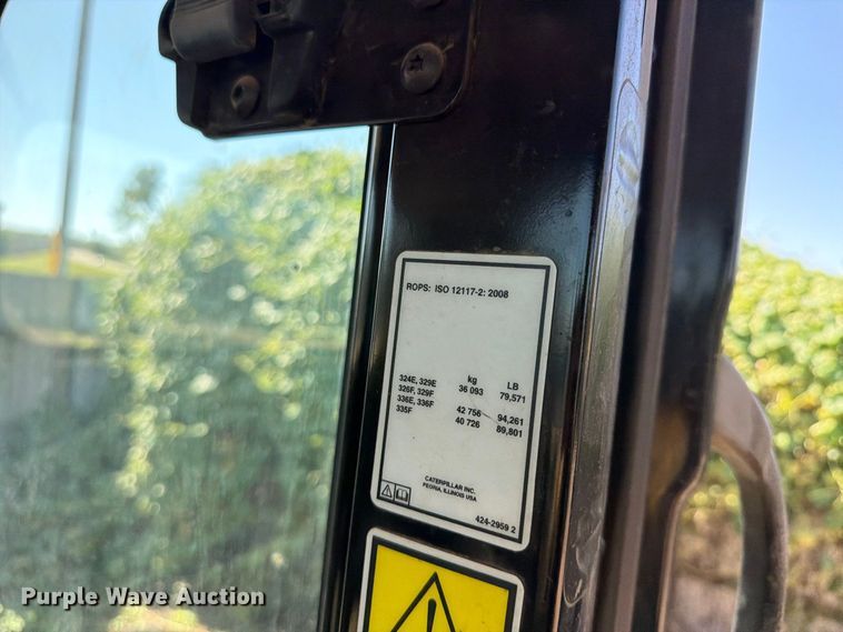 image for item FU4758 2016 Caterpillar 336F L excavator