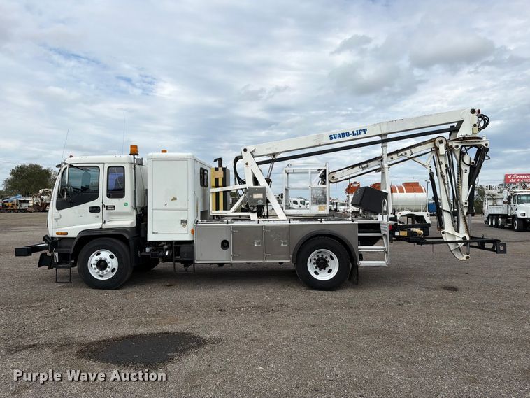 image for item FW3517 2000 GMC T8500 bridge inspection truck