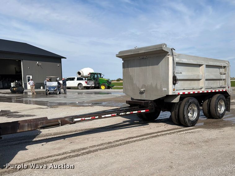 image for item OE9726 1992 Brady Truck Equip end dump pup trailer