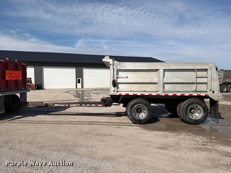 image for item OE9726 1992 Brady Truck Equip end dump pup trailer