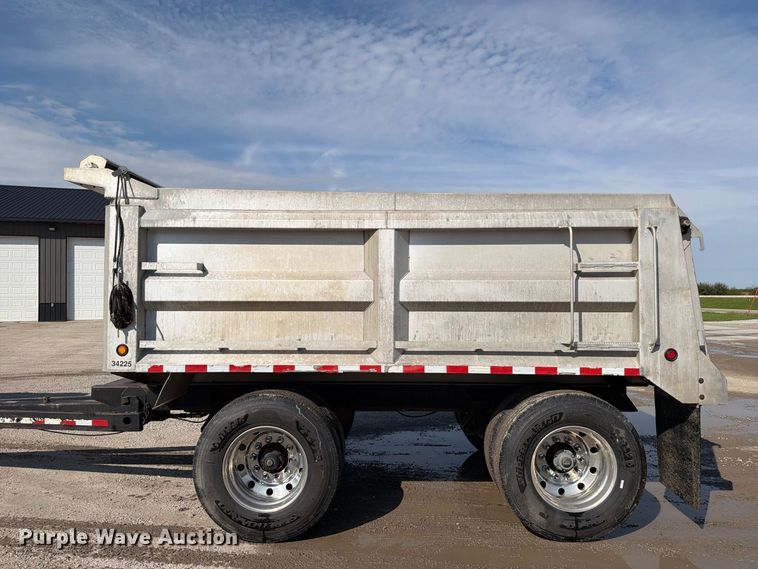 image for item OE9726 1992 Brady Truck Equip end dump pup trailer