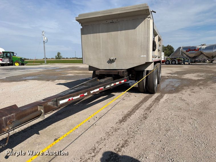 image for item OE9726 1992 Brady Truck Equip end dump pup trailer