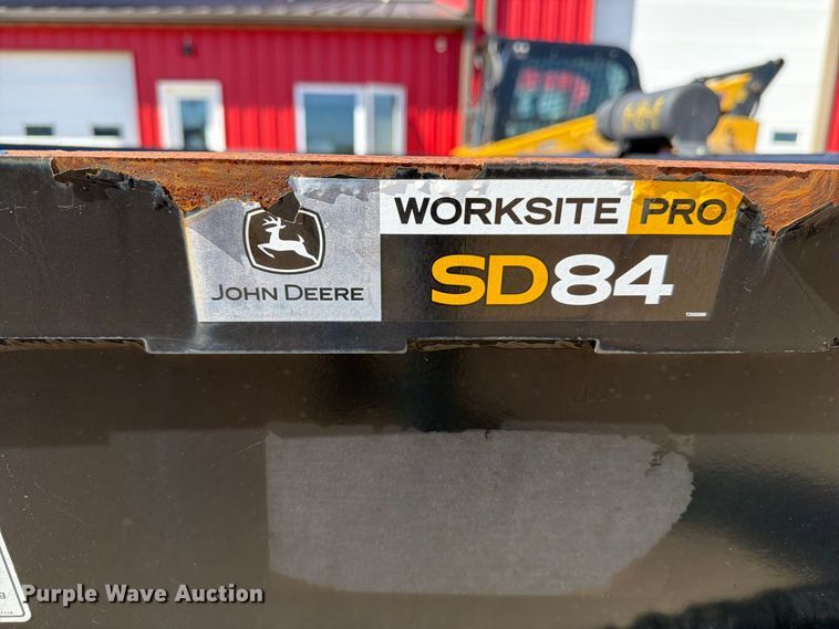 image for item OE9746 John Deere SD84 skid steer side discharge bucket