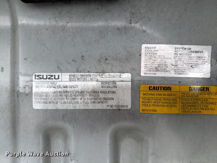 image for item YA4519 2025 Isuzu NPR street sweeper truck