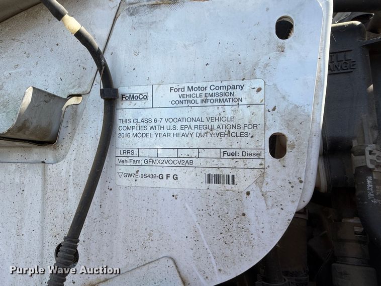 image for item YA4679 2016 Ford F750 Super Duty forestry bucket truck