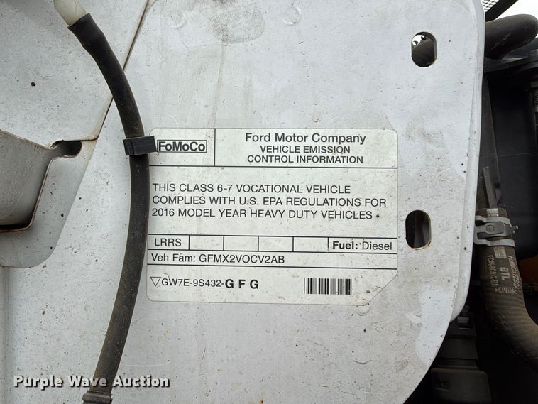 image for item YA4737 2016 Ford F750 Super Duty forestry bucket truck