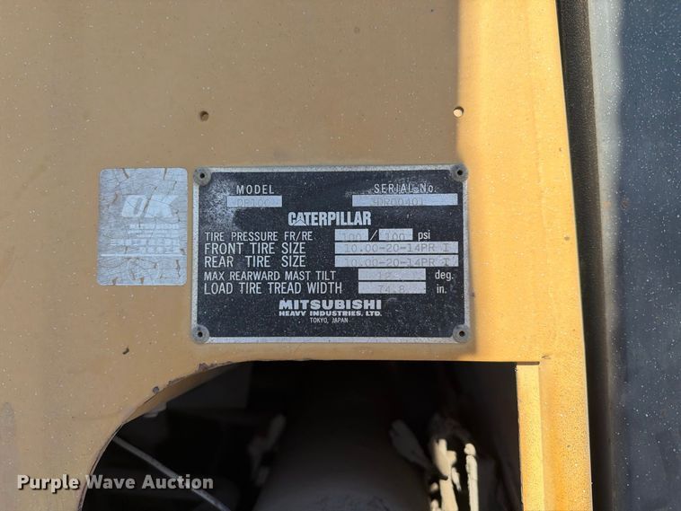 image for item YA4926 Caterpillar DP100 forklift