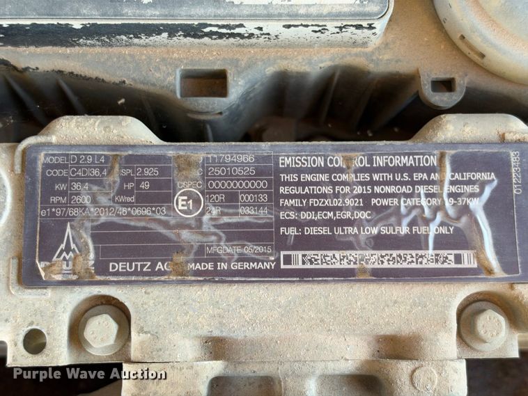 image for item YA5281 2016 Genie S-40 boom lift