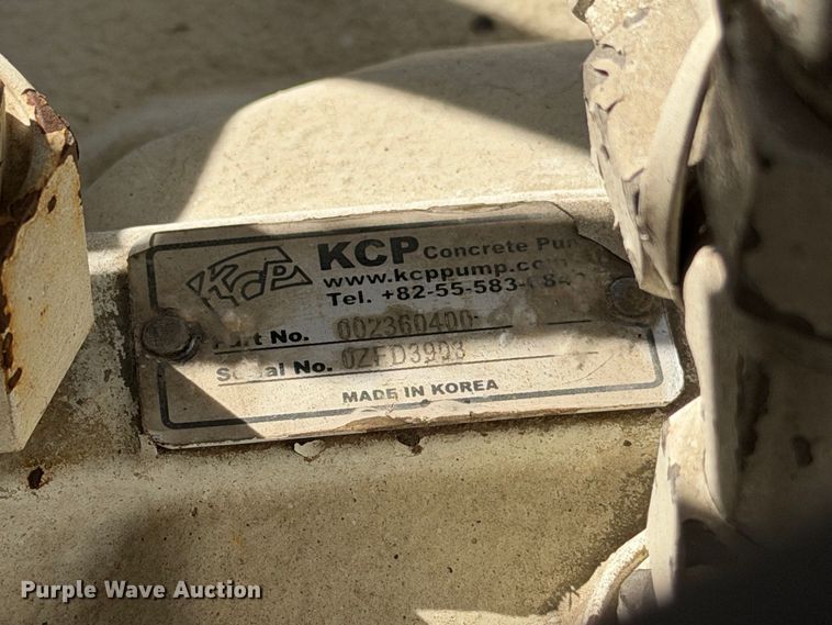 image for item YA5360 KCP concrete pump