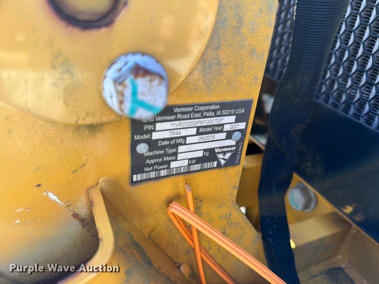 image for item YA5436 2021 Vermeer PTX40 trencher