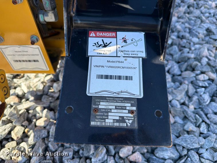 image for item YA5436 2021 Vermeer PTX40 trencher