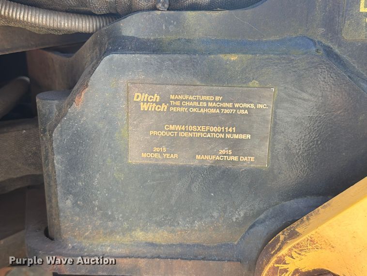 image for item YA5446 2015 Ditch Witch 410SX trencher