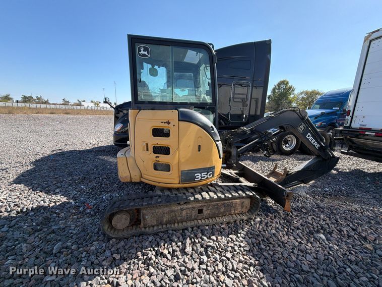image for item YA5814 2016 John Deere 35G mini excavator