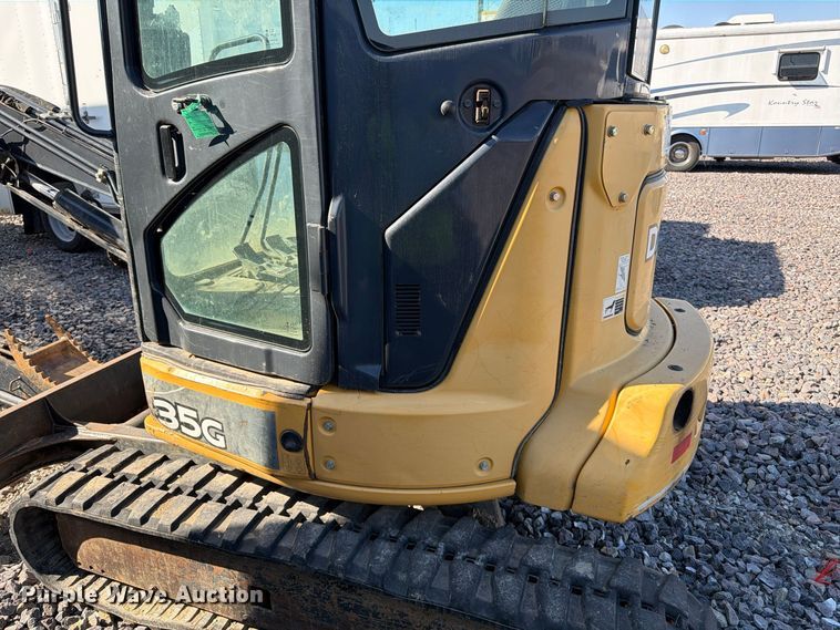 image for item YA5814 2016 John Deere 35G mini excavator