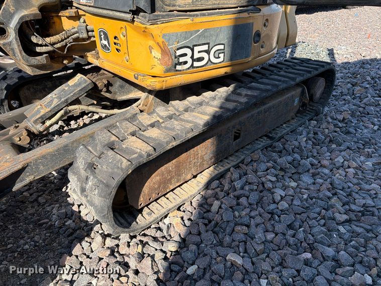 image for item YA5814 2016 John Deere 35G mini excavator