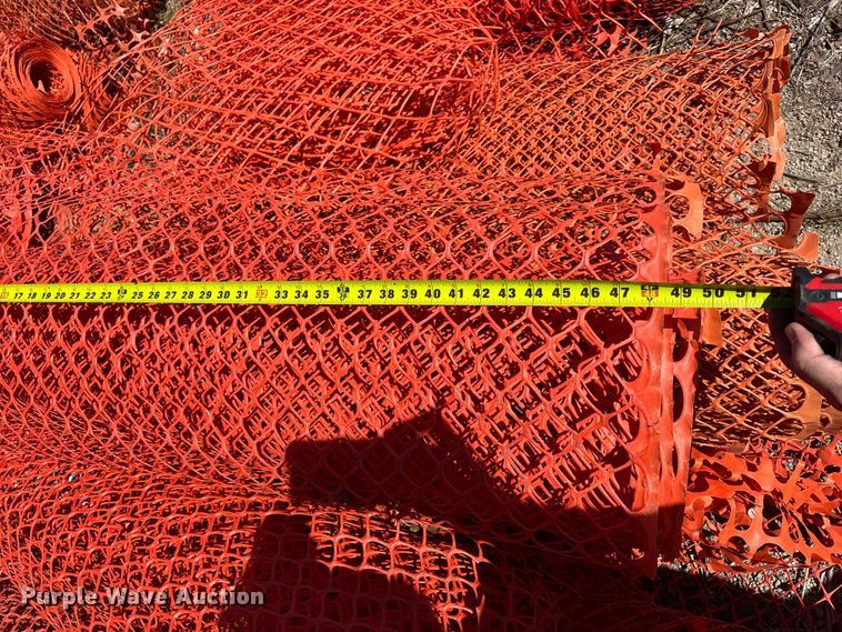 image for item DS2582 Approximately 75 rolls of snow fence
