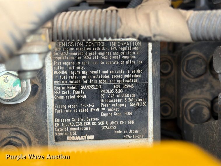 image for item DW6783 2024 Komatsu PC138USLC-11 excavator