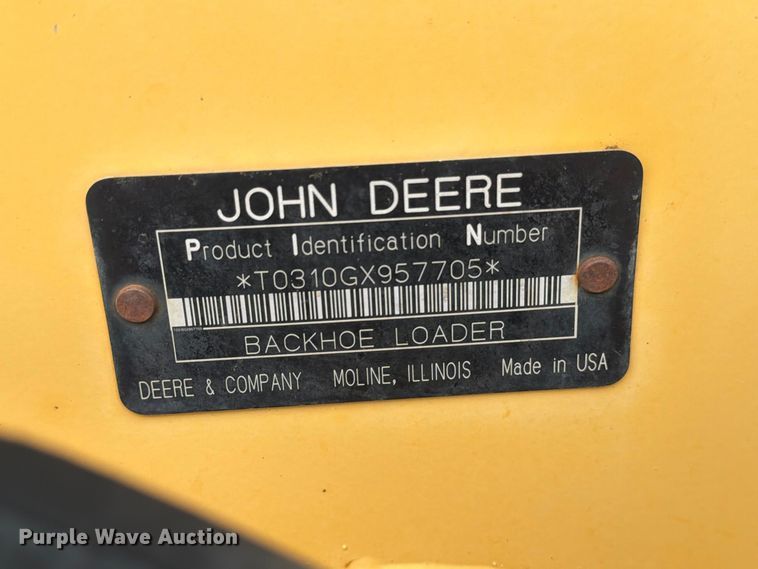 image for item DW6784 2006 John Deere 310G Backhoe