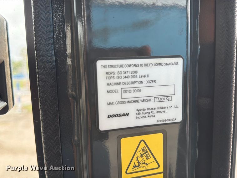 image for item DW6791 2023 Doosan DD100-US dozer