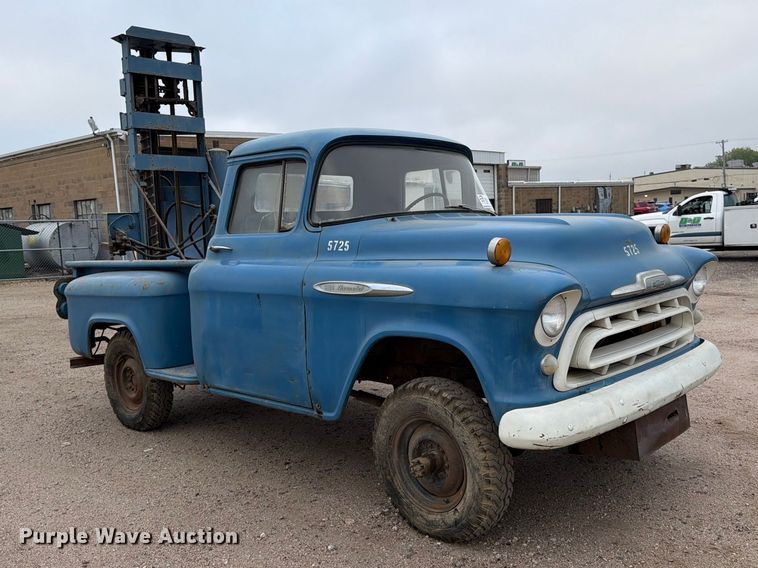 image for item DW6800 1957 Chevrolet 3100 drilling rig truck
