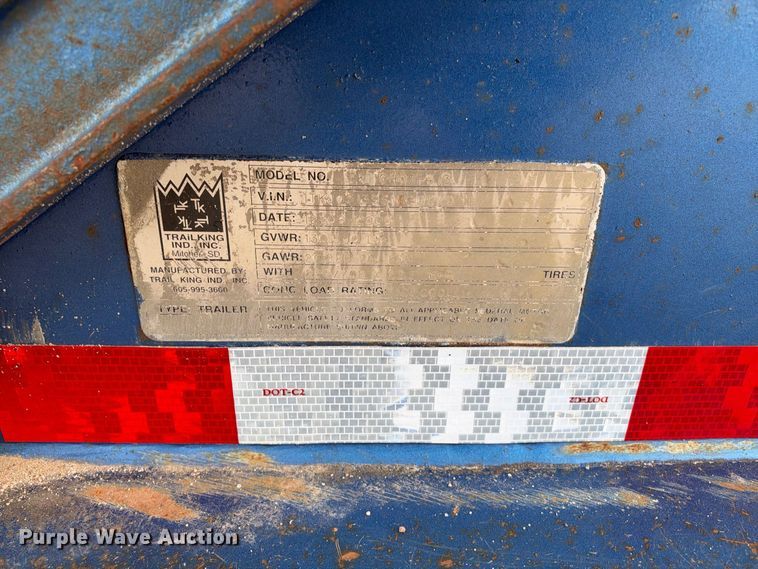 image for item EC4616 2006 Trail king TK110HDG-513 lowboy equipment trailer