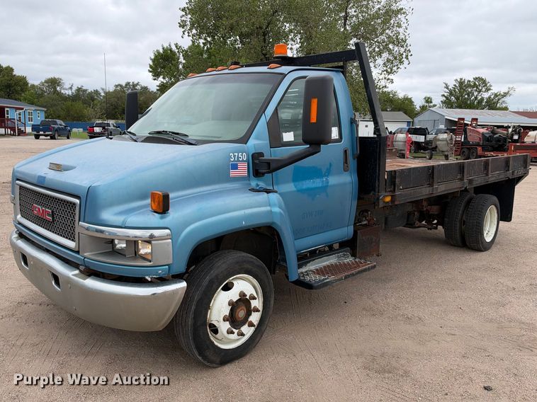 image for item EC4619 2005 GMC C4500 dump flatbed truck