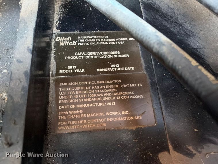 image for item EC4629 2012 Ditch Witch JT3020 directional boring unit