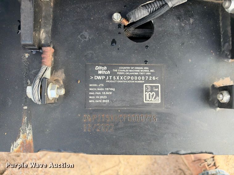 image for item EC4630 2022 Ditch Witch JT5 directional boring unit with trailer