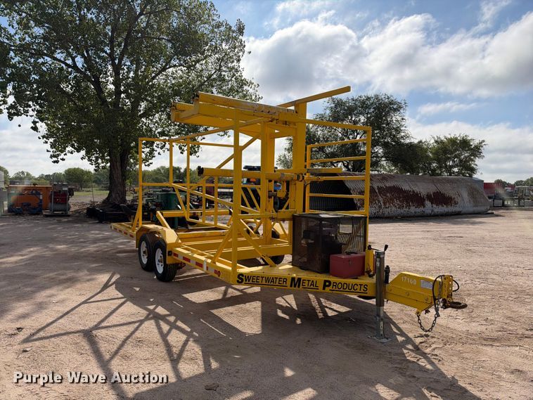 image for item EC4633 2006 Sweet Water Metal Works coiled pipe trailer