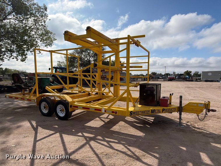 image for item EC4633 2006 Sweet Water Metal Works coiled pipe trailer