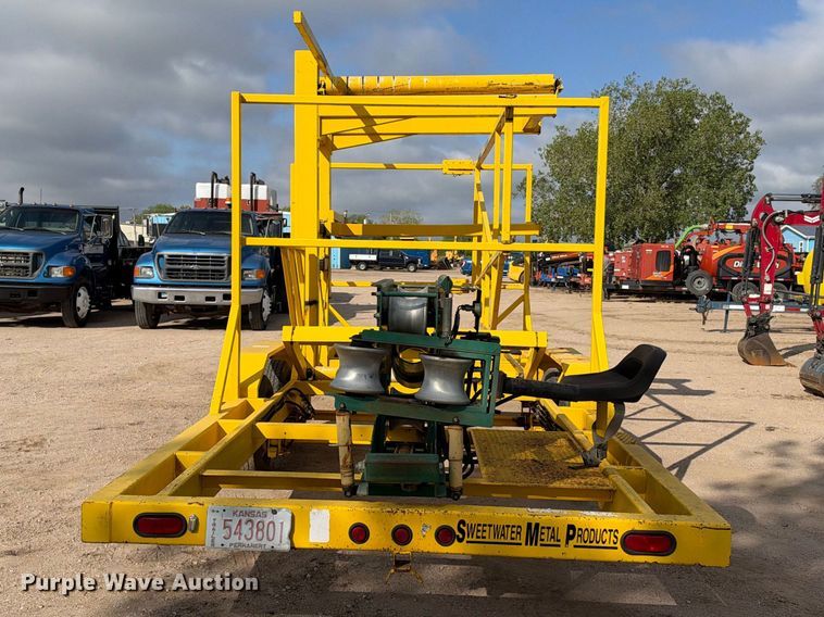 image for item EC4633 2006 Sweet Water Metal Works coiled pipe trailer
