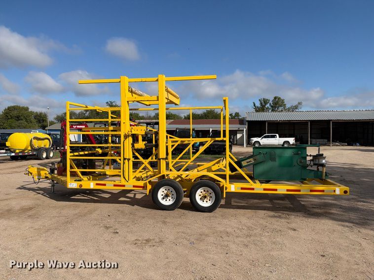 image for item EC4633 2006 Sweet Water Metal Works coiled pipe trailer