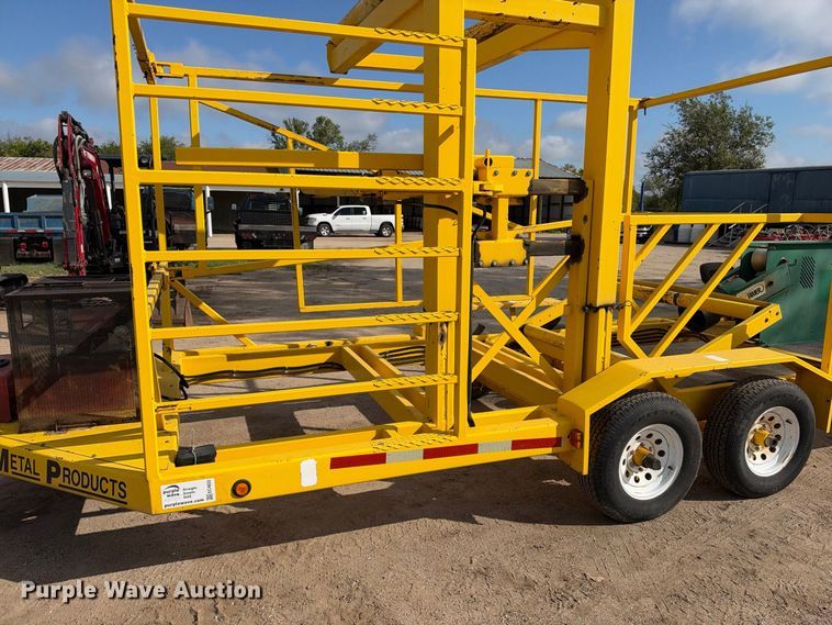 image for item EC4633 2006 Sweet Water Metal Works coiled pipe trailer