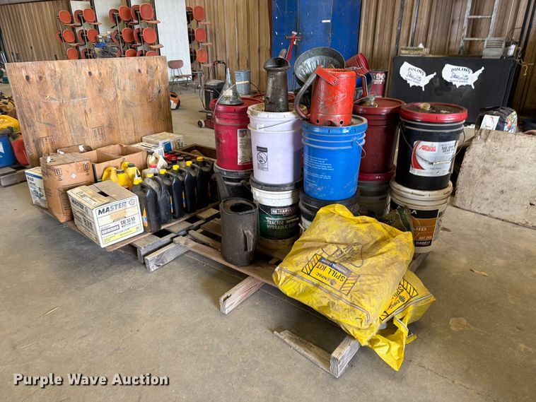 (2) pallets of oil, lube, and additives