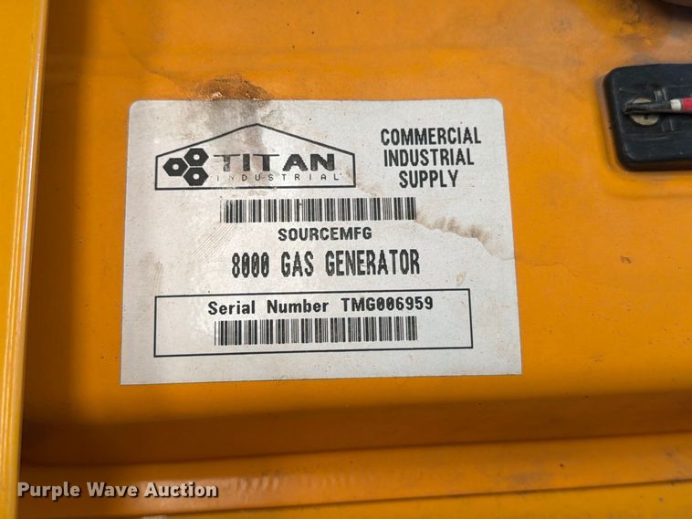 image for item EP7729 Titan 8000 generator