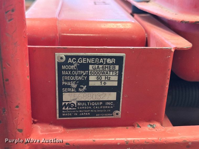 image for item EP7733 MQ GA-6HEB Generator