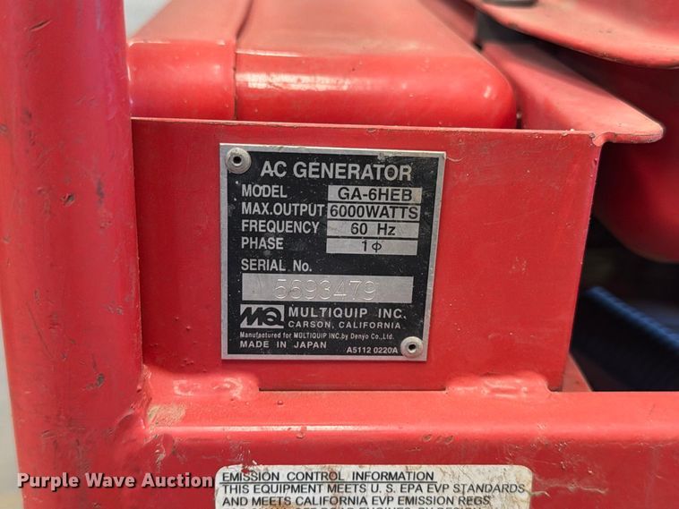 image for item EP7735 MQ GA-6HEB generator