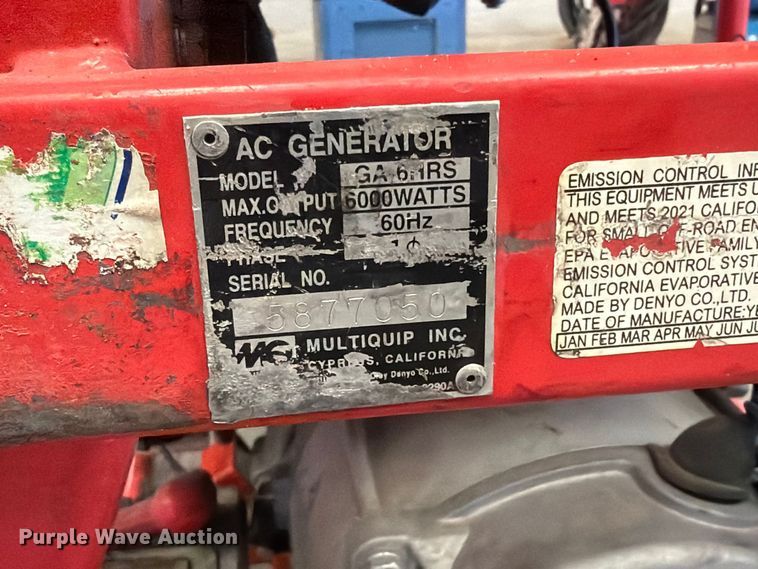 image for item EP7741 MQ GA-6HRS generator
