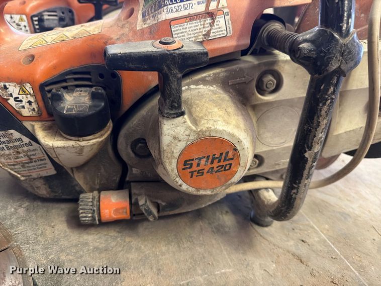 image for item EP7752 (3) Stihl TS420 concrete saws