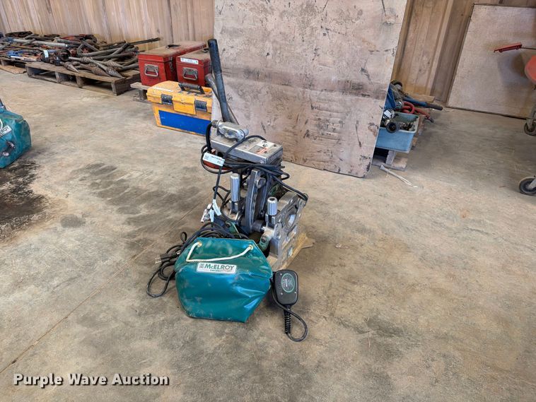 McElroy poly pipe butt fusion machine