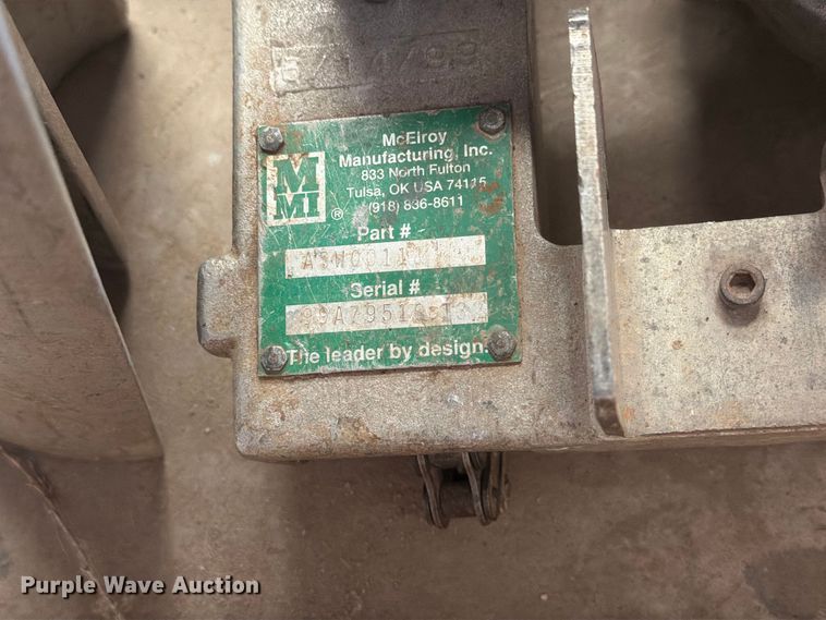image for item EP7762 (2) McElroy poly fusion sidewinder machines